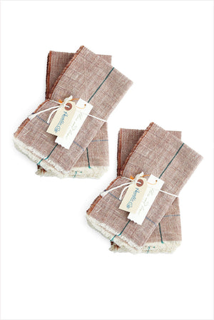 Auntie Oti Napkin Set Brown