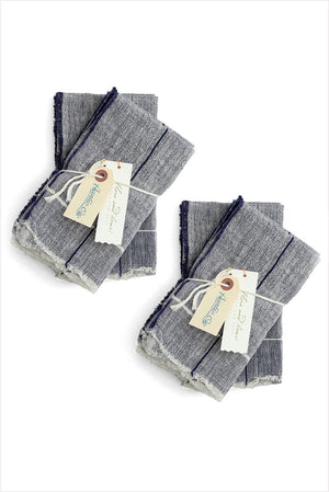 Auntie Oti Napkin Set Navy