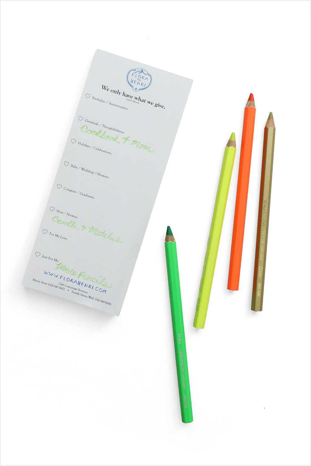 F&amp;H Giving Notepad With Checklist