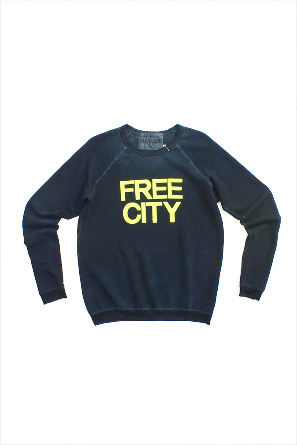 Free City LIFE NATURE LOVE ノースリーブスエット1 黒 Free City LIFE NATURE LOVE ノースリーブスエット1 黒 Free