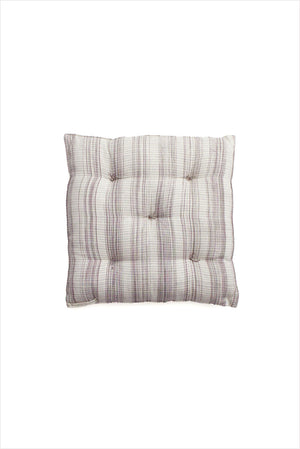 Tensira Square Cushion Chocolate Brown Plaid