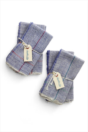 Auntie Oti Napkin Set Bright Blue