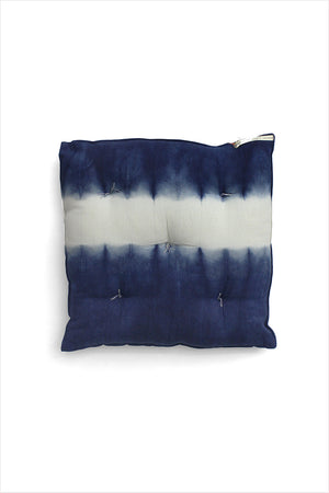 Tensira Square Cushion Dark Indigo Tie Dye