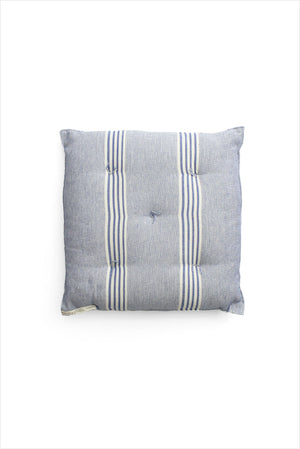 Tensira Square Cushion Sky Blue Off White Stripe