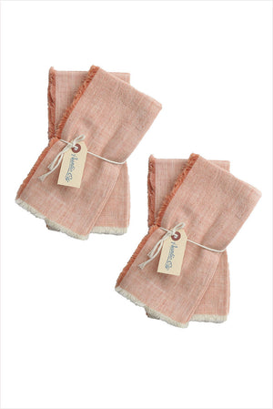 Auntie Oti Napkin Set Coral