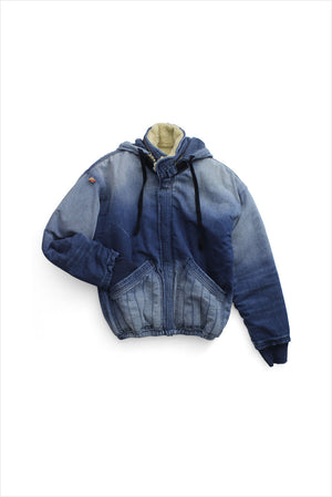 FREECITY Teddy Sherpa Coat Indigo