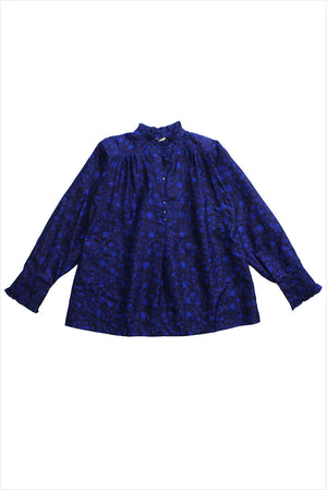 Injiri Folklore Blouse 70 Blue Print