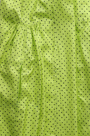 Injiri Folklore Slip Dress Yellow with Polka Dots