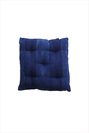 Tensira Square Cushion Indigo Wide Stripe