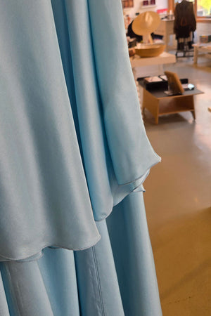 forte_forte Habotai Silk Essential Skirt Acqua