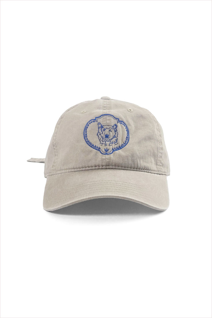 F&H Soft Ball Cap With Bear Embroidery - flora and henri