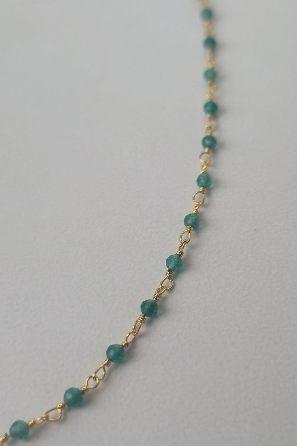 Green Quartz Beaded Necklace