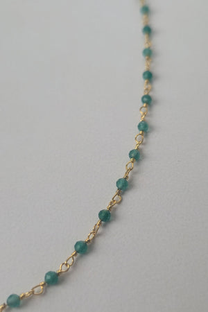 Green Quartz Beaded Necklace