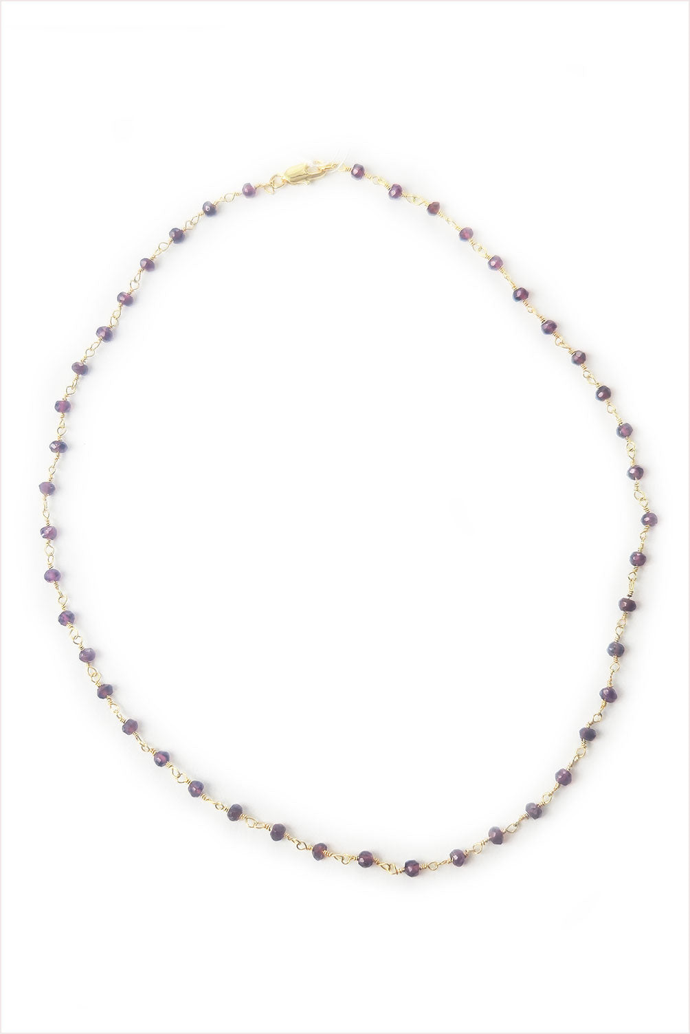 Garnet Beaded Necklace