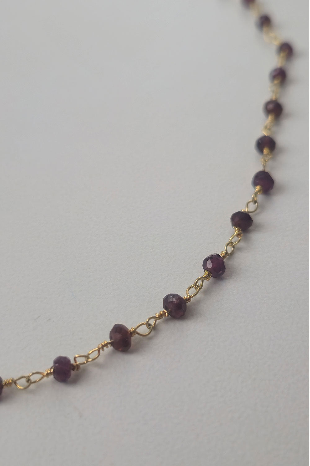 Garnet Beaded Necklace