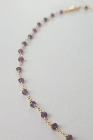 Amethyst Beaded Necklace