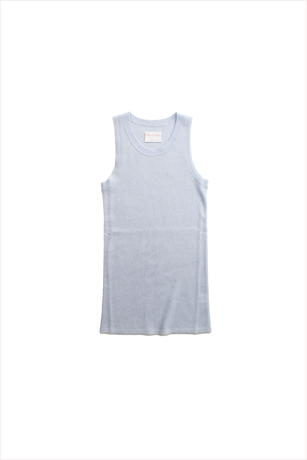 F&amp;H Women Cashmere Rib Tank Sky