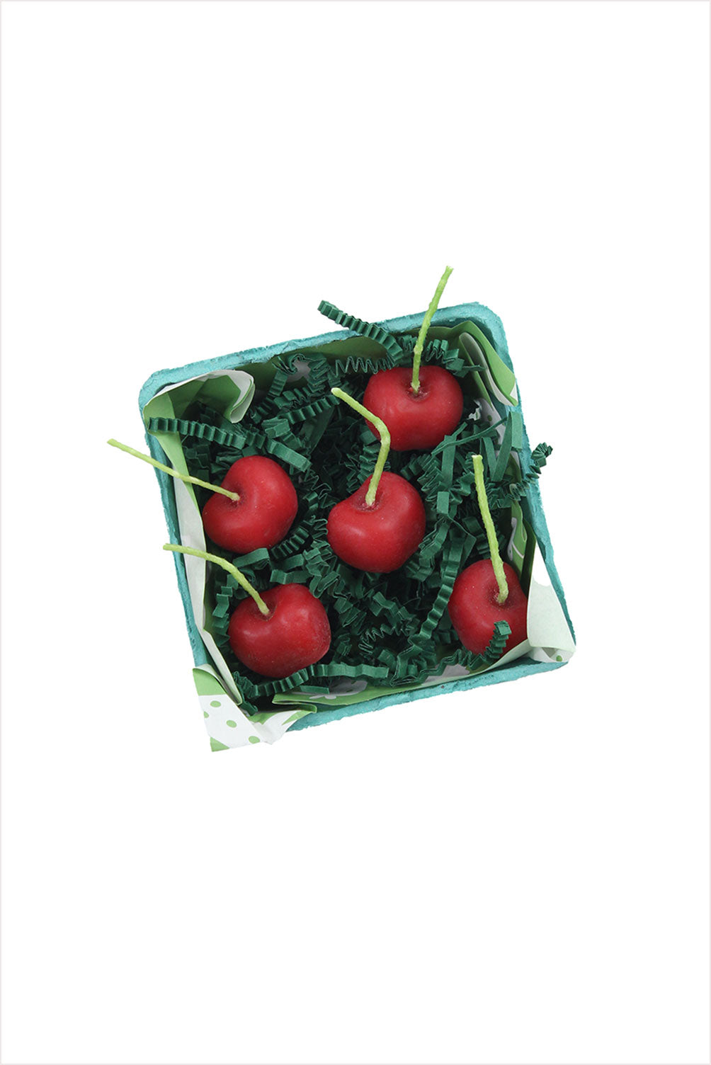 Beeswax Cherry Birthday Candles - 10 Pack