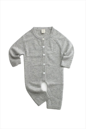 Cashmere Baby Jumpsuit Grey