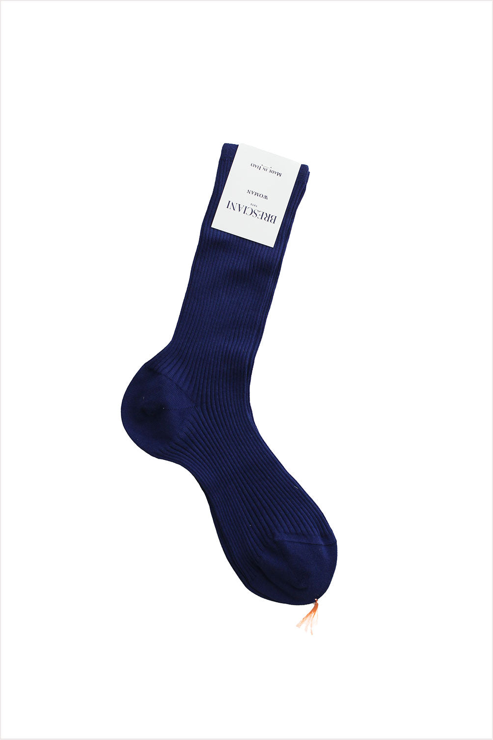 Bresciani Women&#39;s Organic Cotton Long Socks Navy