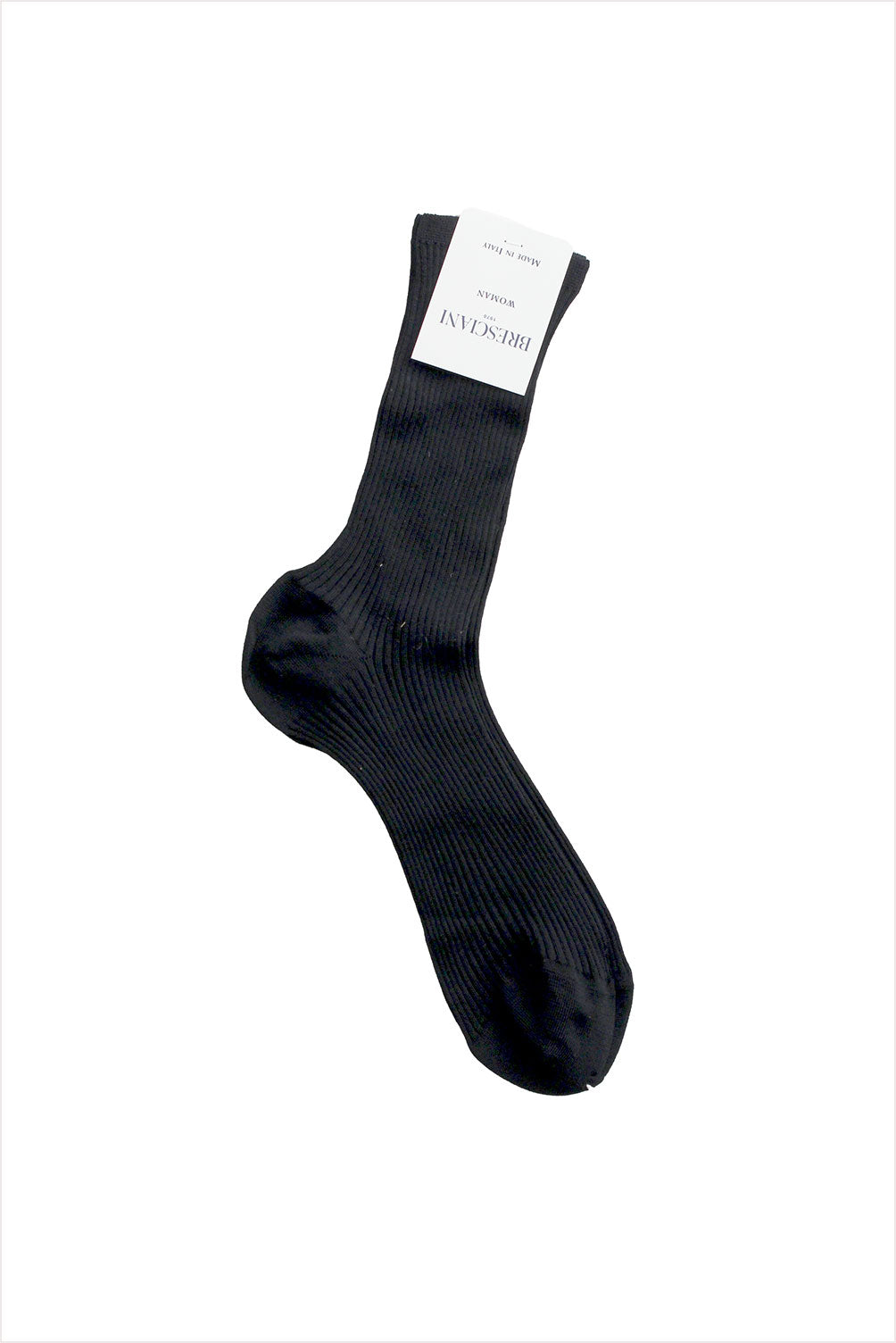 Bresciani Women&#39;s Organic Cotton Long Socks Black