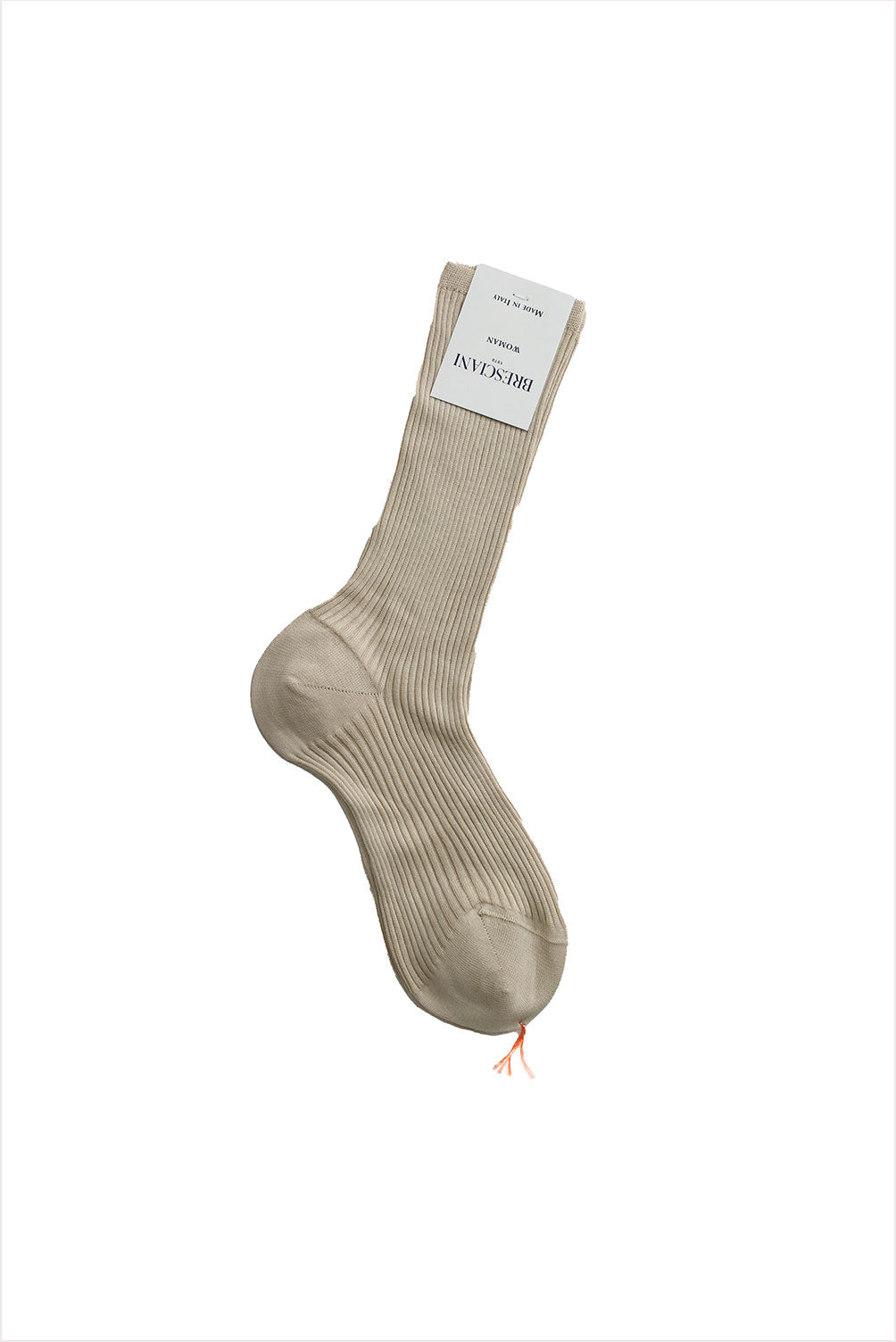 Bresciani Women&#39;s Organic Cotton Long Socks Beige