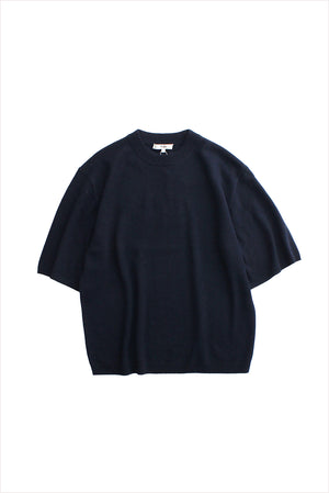 Tibi Cashmere Oversized Easy Tee Navy