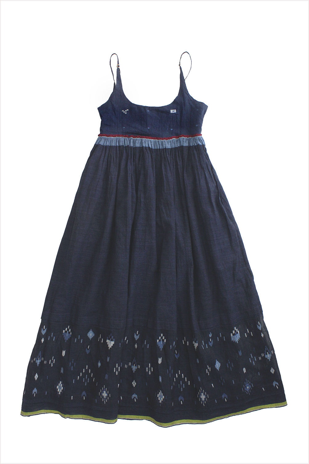 Injiri Amber 73 Slip Dress for Women, Navy, 100% Cotton, Adjustable Straps, Hidden Pockets Injiri Amber 73 Slip Dress for Women, Navy, 100% Cotton, Adjustable Straps, Hidden Pockets