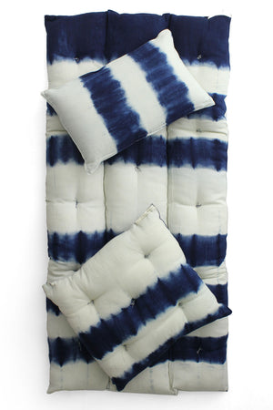 Tensira Rectangular Mattress Inversed Indigo Tie Dye