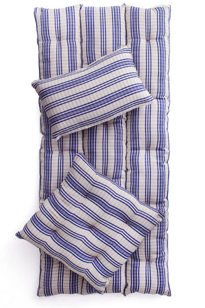Tensira Mini Cushion Bright Blue Pink Plaid
