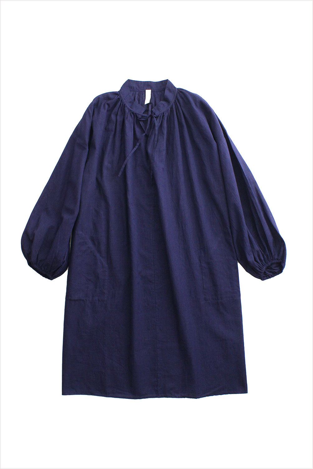 Two New York Modern Peasant Dress, Khadi Blue Stripe, One Size, Female Two New York Modern Peasant Dress, Khadi Blue Stripe, One Size, Female