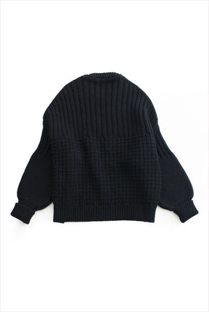 Delčia Cotton Sweater Black