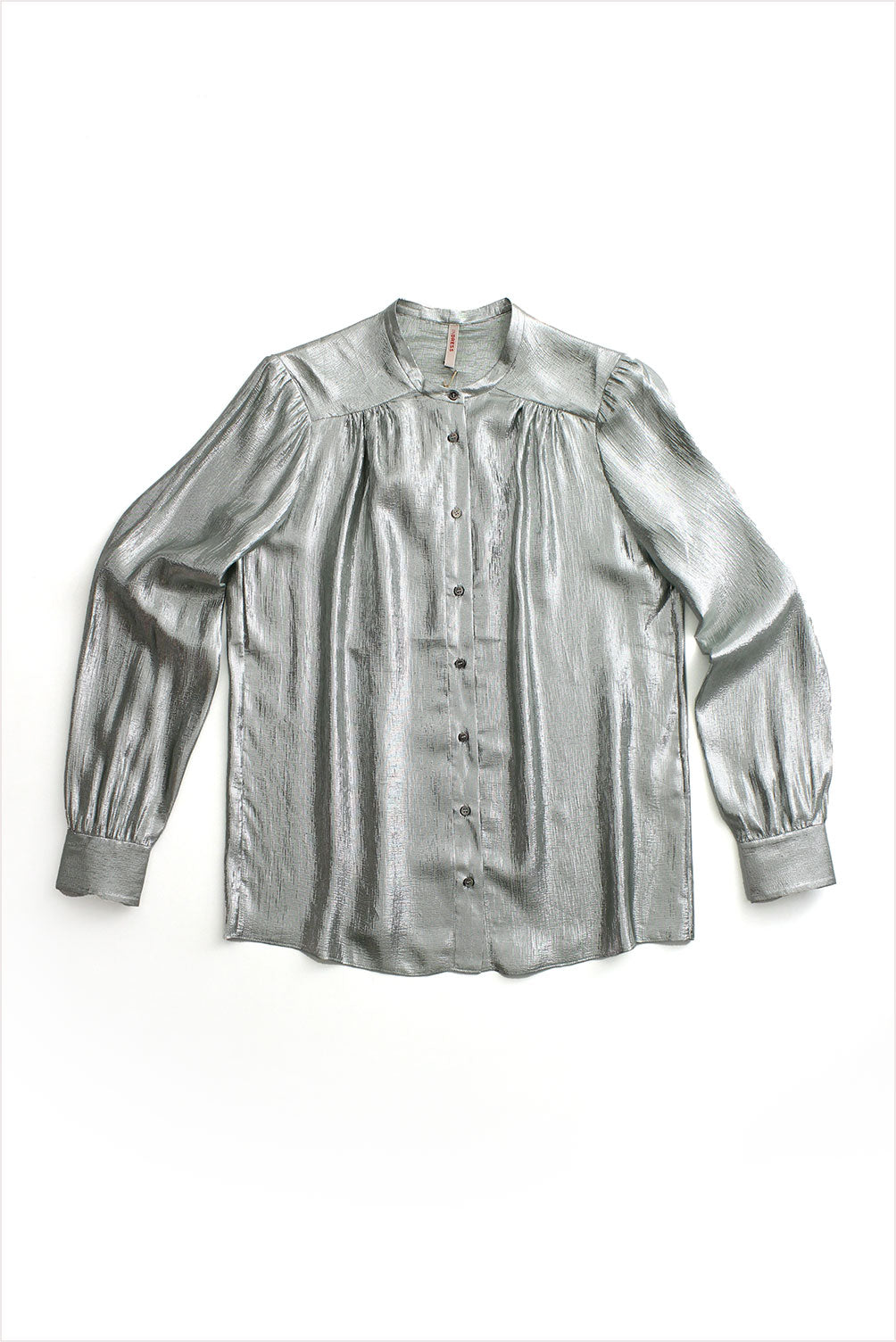 Indress Somme Silk Lurex Blouse Almond