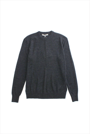 Tibi Wool Crewneck Pullover Charcoal