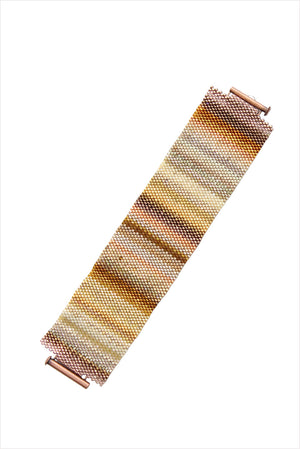 Golden Skies Beaded Cuff