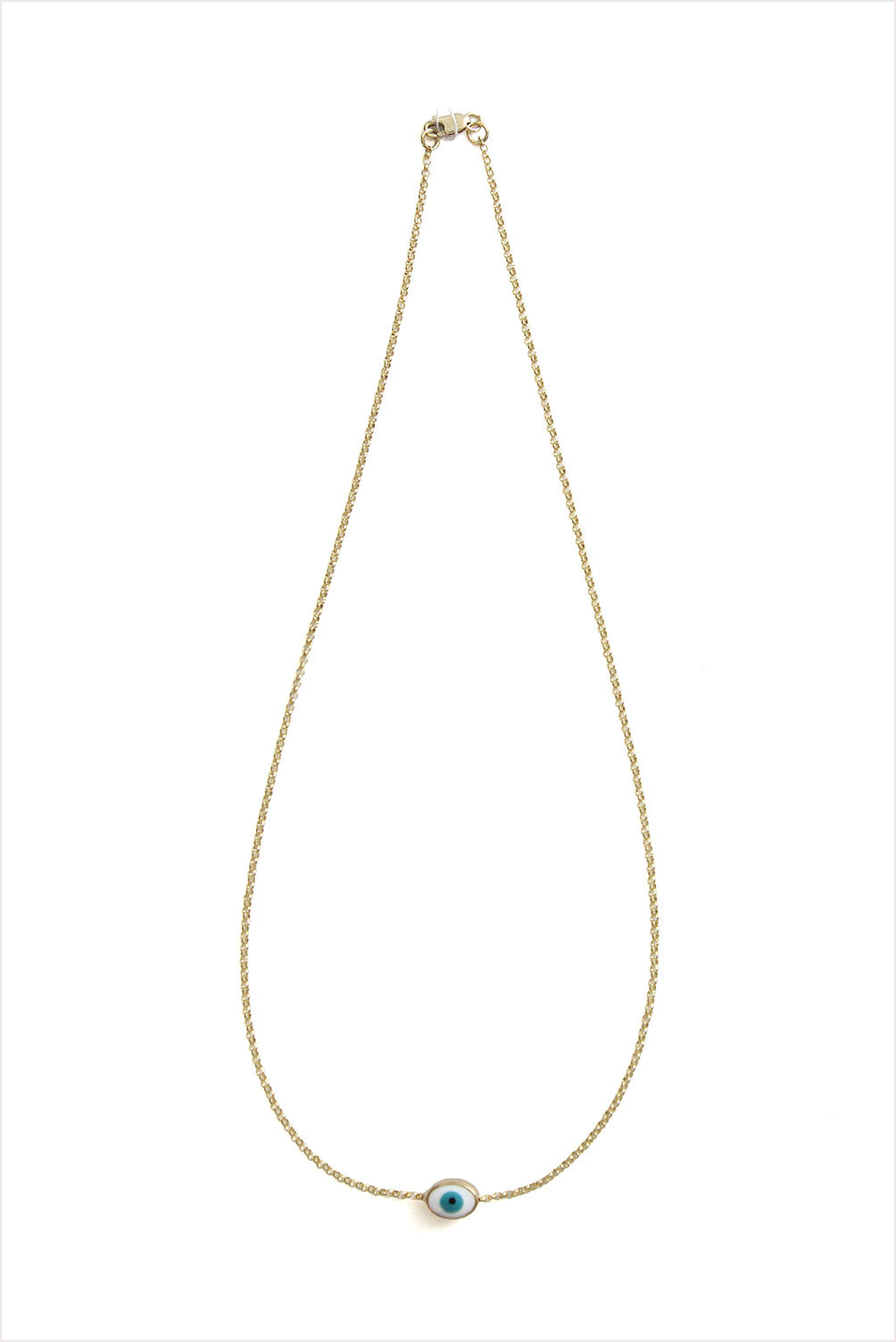 Enamel Evil Eye Necklace