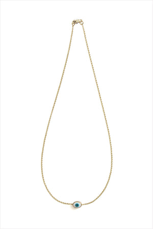 Enamel Evil Eye Necklace