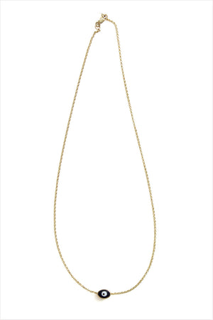 Enamel Evil Eye Necklace