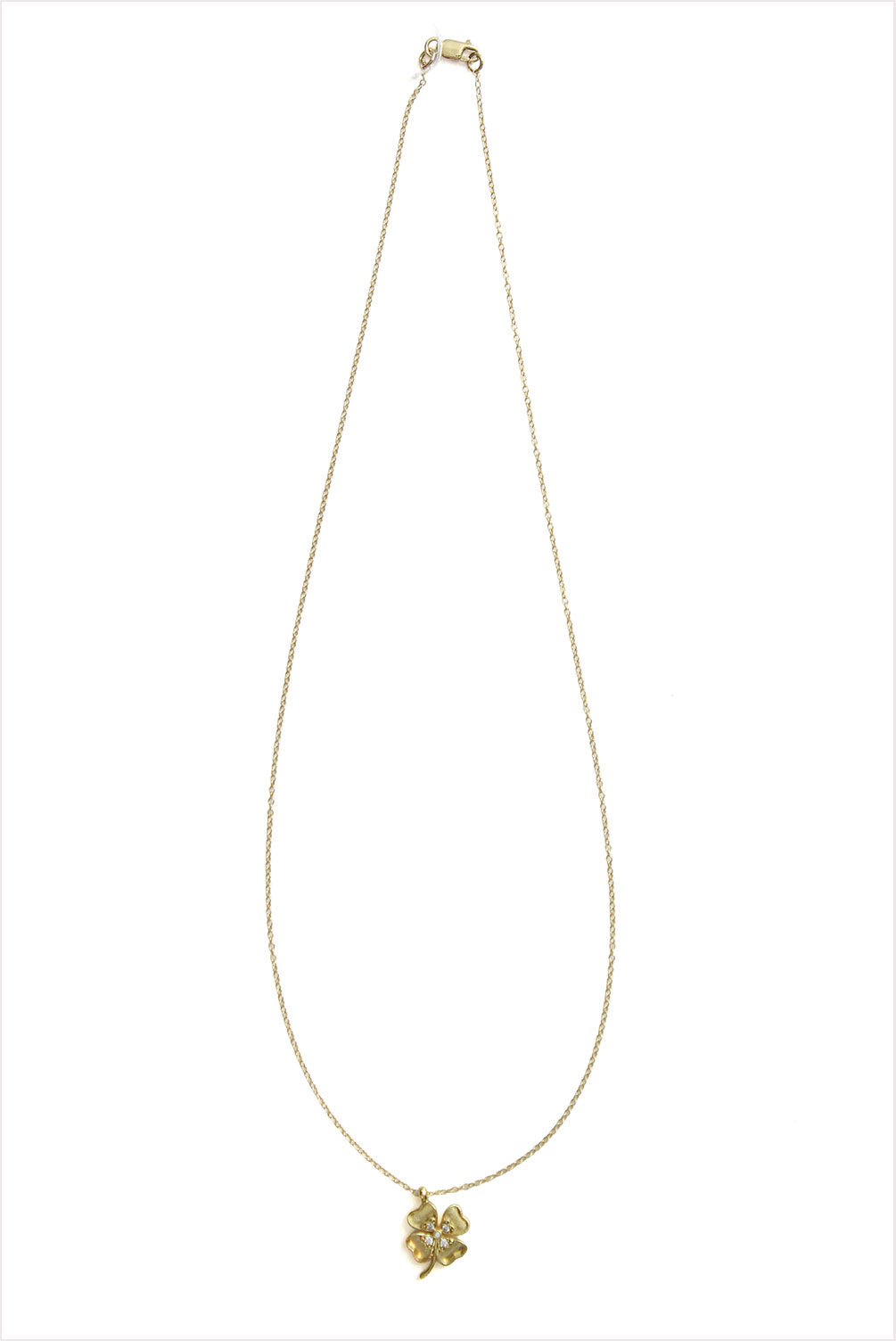 Clover and Sapphire Necklace