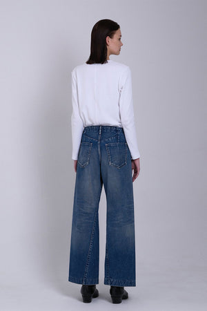 Tanaka Boy Jean Trouser Vintage Mid Blue