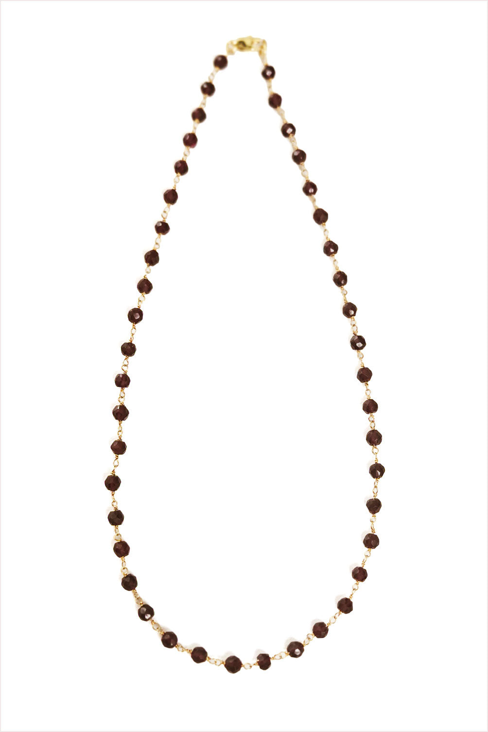 Garnet Beaded Necklace