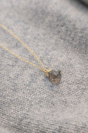 Smokey Quartz Charm Necklace