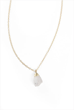 Clear Quartz Charm Necklace