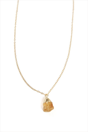Citrine Charm Necklace