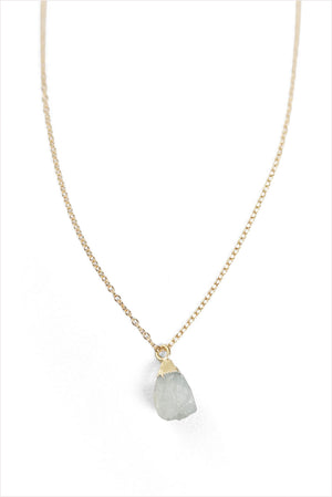 Aquamarine Charm Necklace