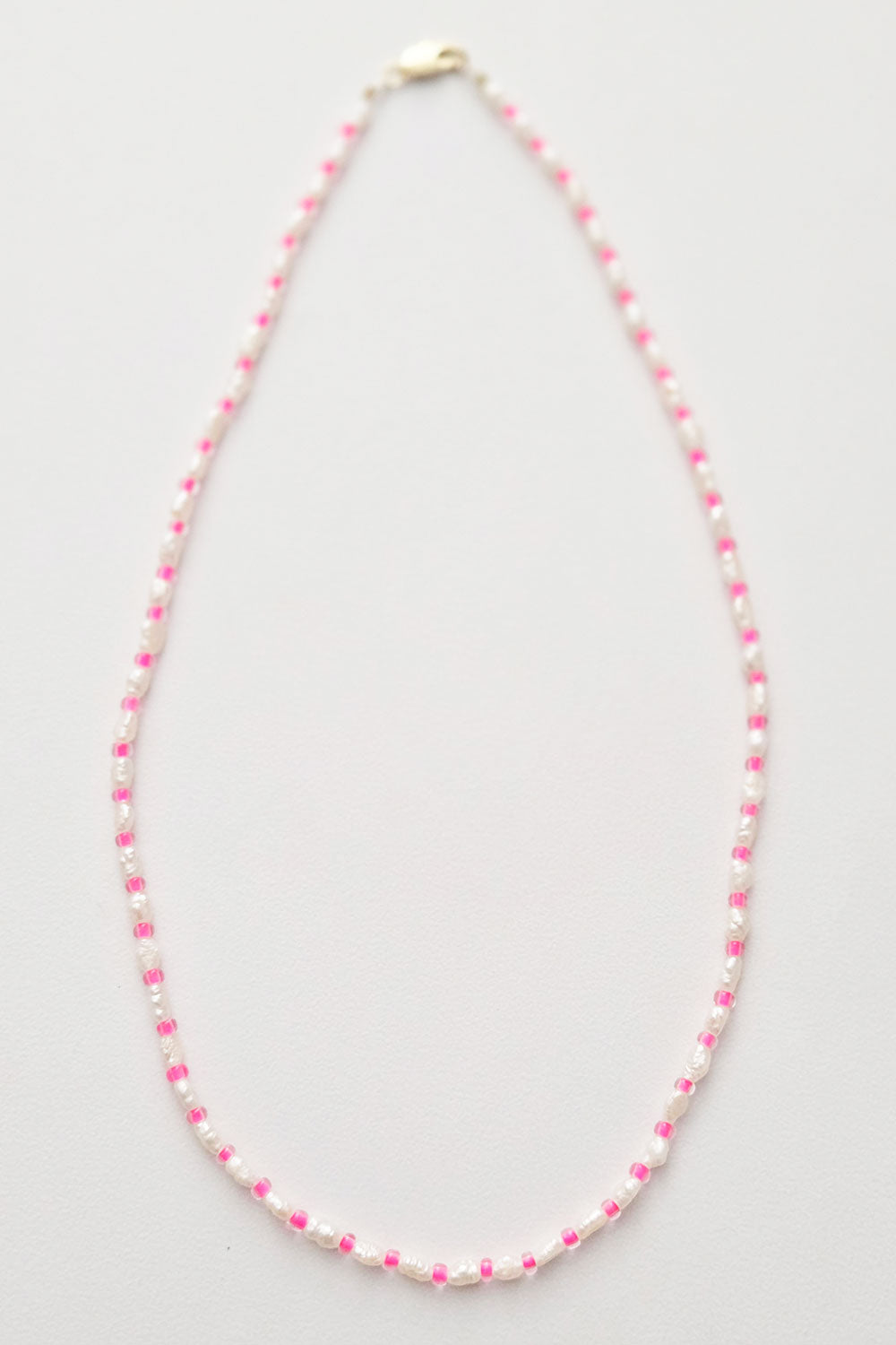 Freshwater Rice Pearl &amp; Bead Necklace