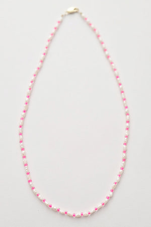 Freshwater Rice Pearl & Bead Necklace