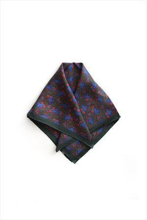 Silk Headscarf Floral Leaf