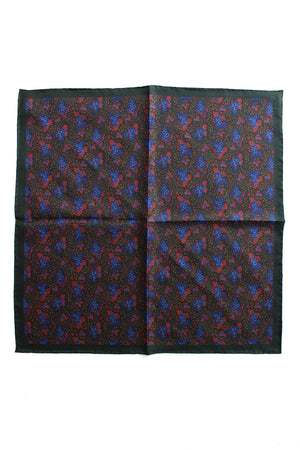 Silk Headscarf Floral Leaf