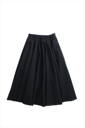 Louiza Babouryan Textured Cotton Skirt Black